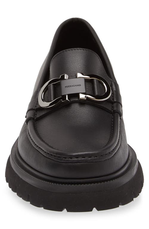 Ferragamo Cocoon Loafer In Nero Nero Nero