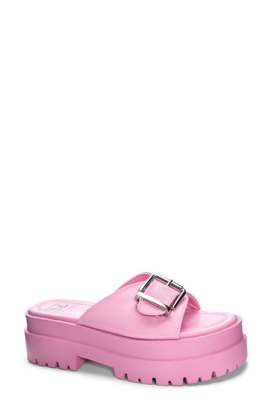 Dirty Laundry Britnee Platform Slide Sandal In Pink