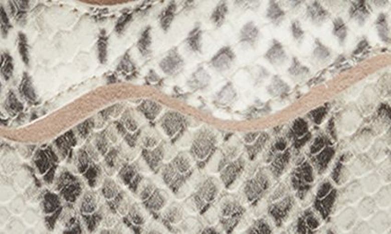 Shop Dolce Vita Ilva Slide Sandal In Grey/ White Embossed Leather