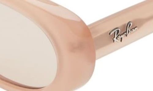 Ray Ban Ray-ban 53mm Pillow Oval Sunglasses In Opal Beige