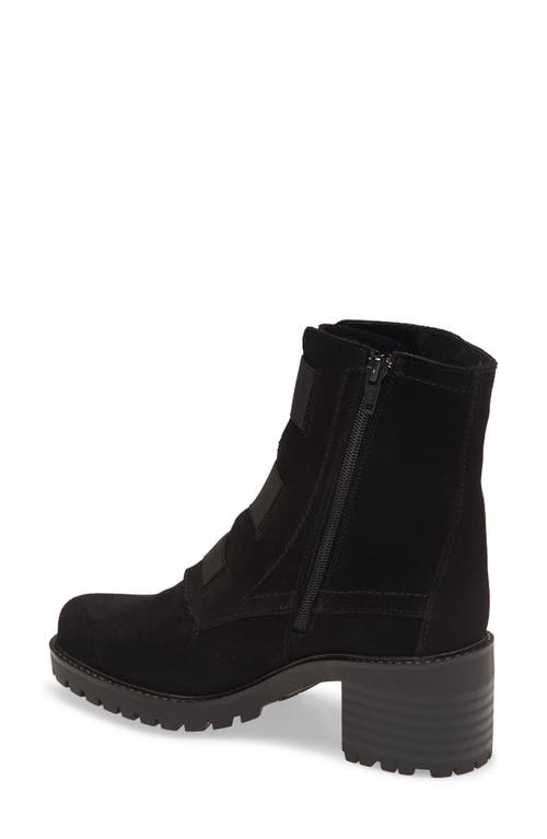 Shop Bos. & Co. Indie Waterproof Bootie In Black Suede/elastic