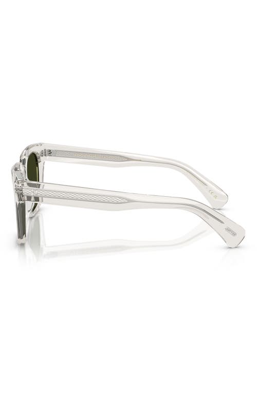 Oliver Peoples 52mm Polarized Pillow Sunglasses In Grey
