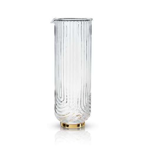 Viski Deco Gatsby Glass Carafe In Clear