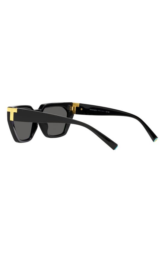 Tiffany & Co Tf4205u Branded-arm Irregular-frame Acetate Sunglasses In Black
