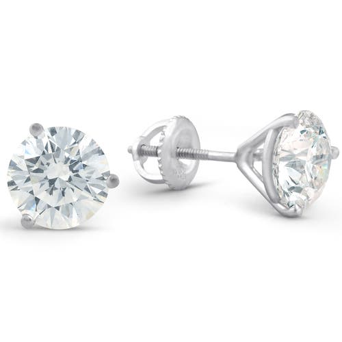 Bliss Diamond Certified 4 1/2 Ct Lab Grown Diamond Martini Screw Back Studs 14k Gold In 14k White Gold