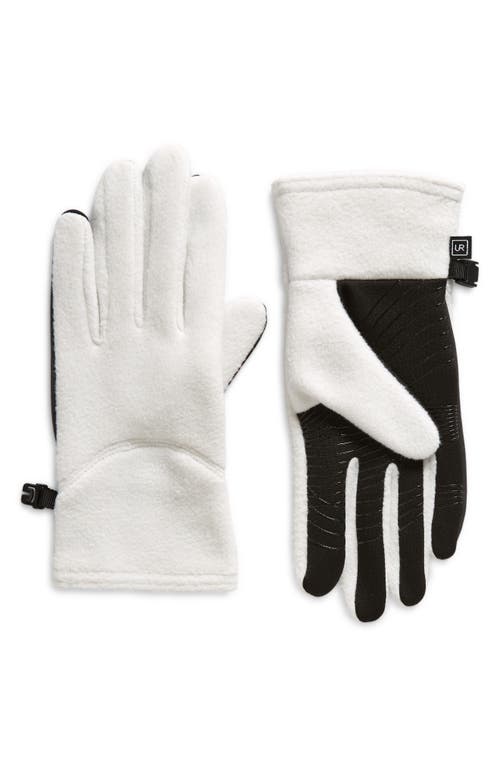 Recycled Fleece Gloves in White