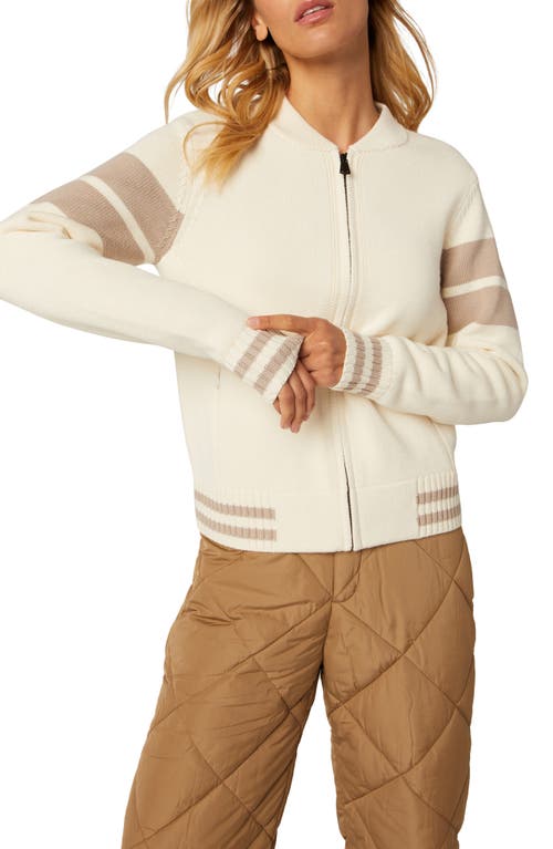 Alp N Rock Rory Zip Cardigan In Ivory