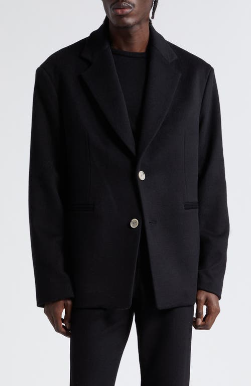 Rima Relaxed Fit Wool & Cashmere Sport Coat in Black