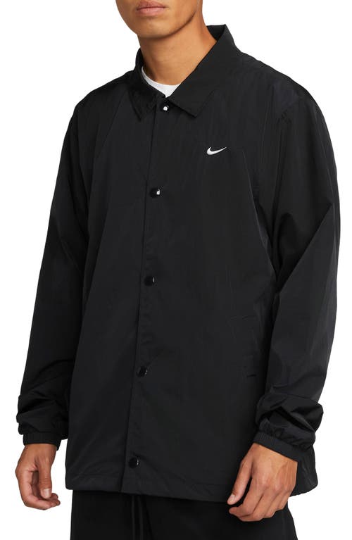 Nike Coach's Jacket in Black/White