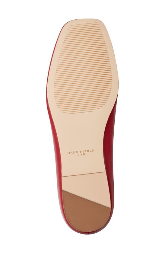 Marc Fisher Ltd Urella Mary Jane Flat In Medium Red
