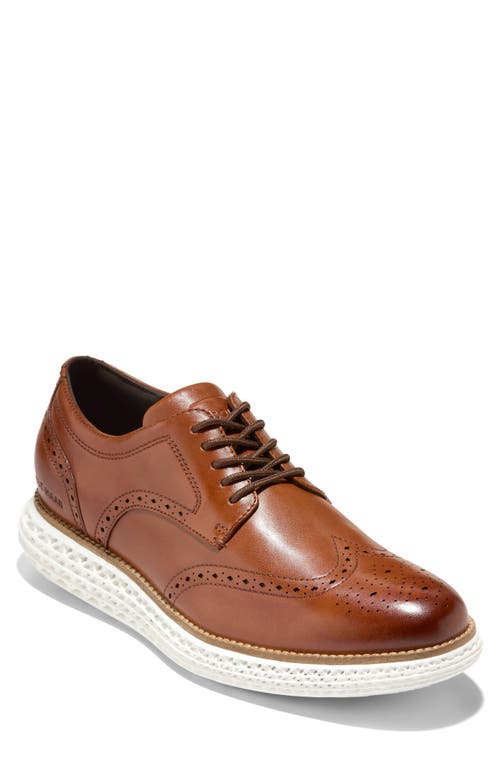 Shop Cole Haan Original Grand 2.0 Wingtip Oxford In British Tan