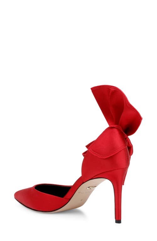 Shop Dee Ocleppo Belmont Half D'orsay Pump In Red Satin