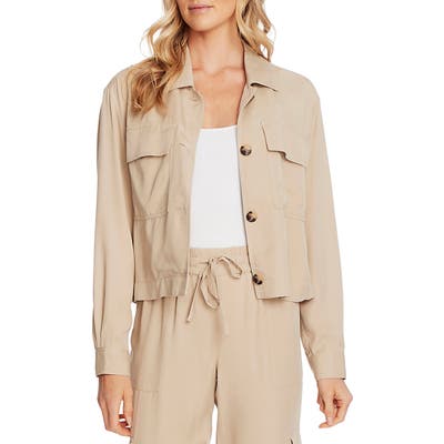 Vince Camuto Patch Pocket Jacket, Beige