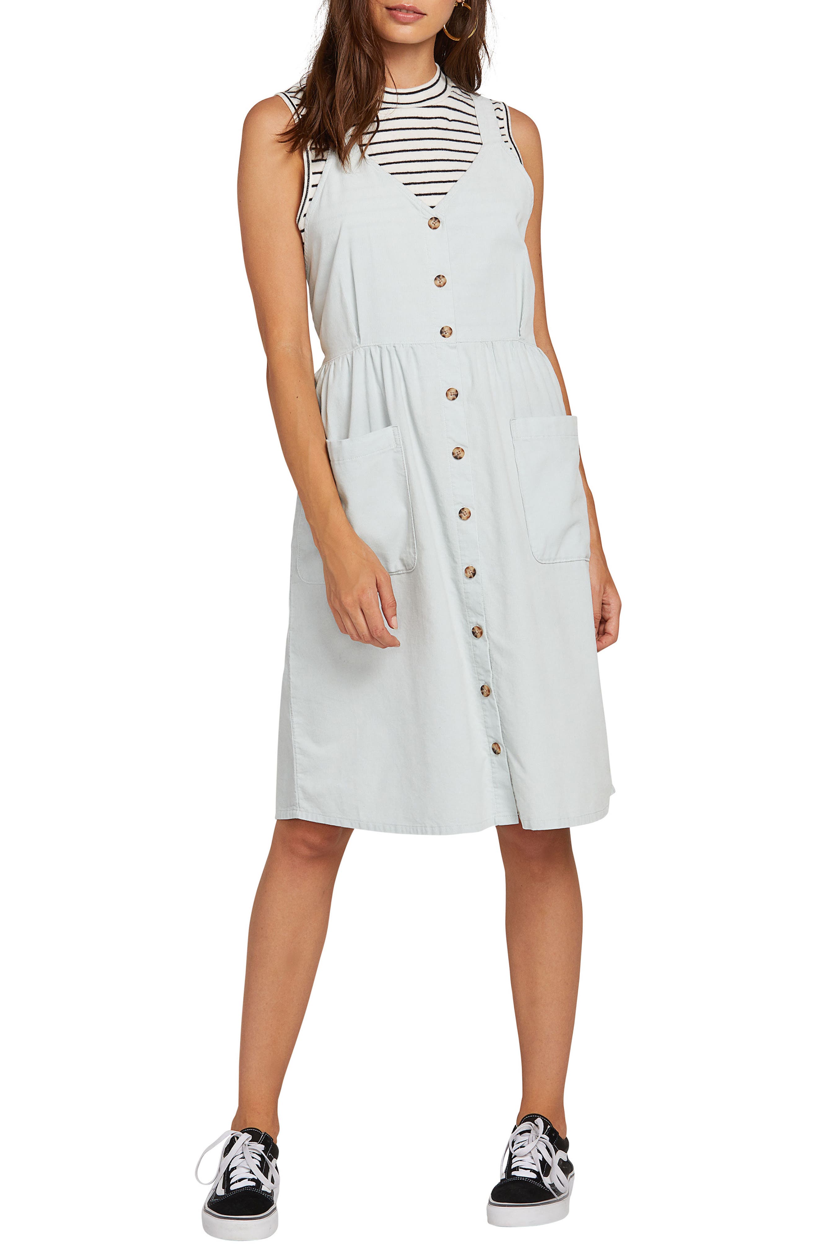 Volcom Re Cording Midi Dress, Blue