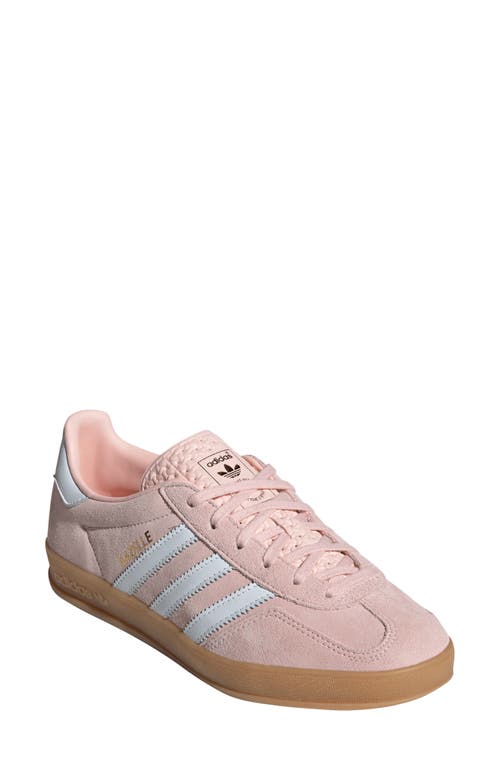 adidas Gazelle Indoor Sneaker Sandy Pink/White/Gum at Nordstrom,