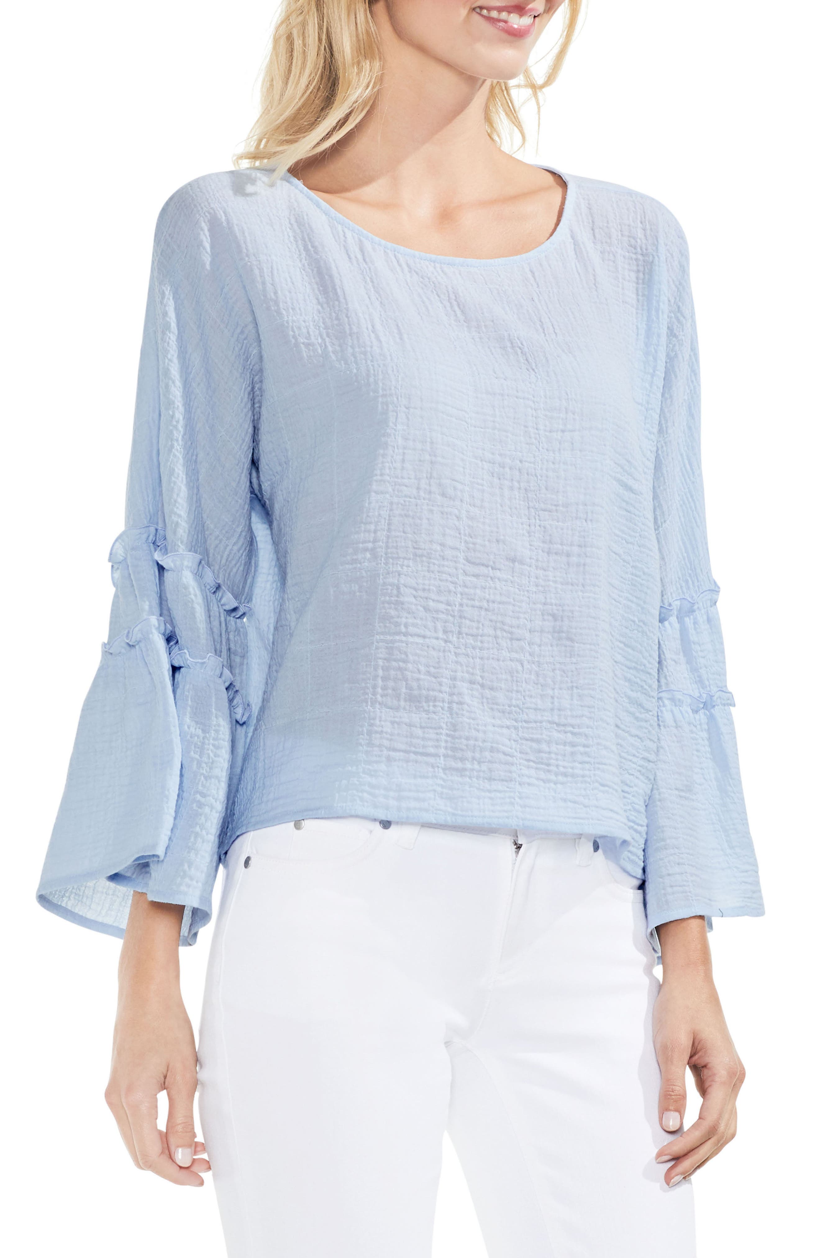 vince camuto ruffle sleeve blouse