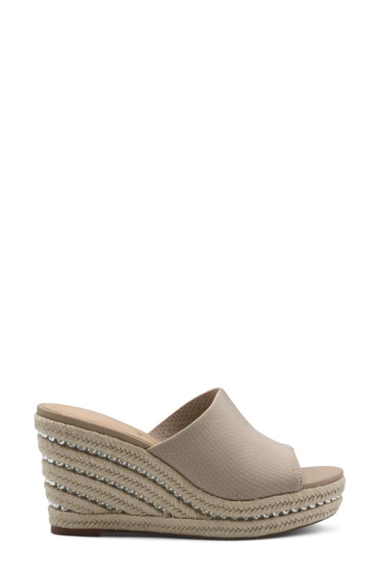 Shop Charles By Charles David Jeremy Espadrille Platform Wedge Slide Sandal In Natural