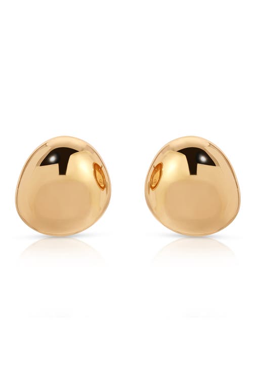 Shop Ettika Polished Pebble Drop Earrings In Gold