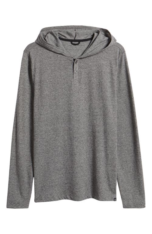 THREADS 4 THOUGHT THREADS 4 THOUGHT BLACK FLECK HENLEY HOODIE 