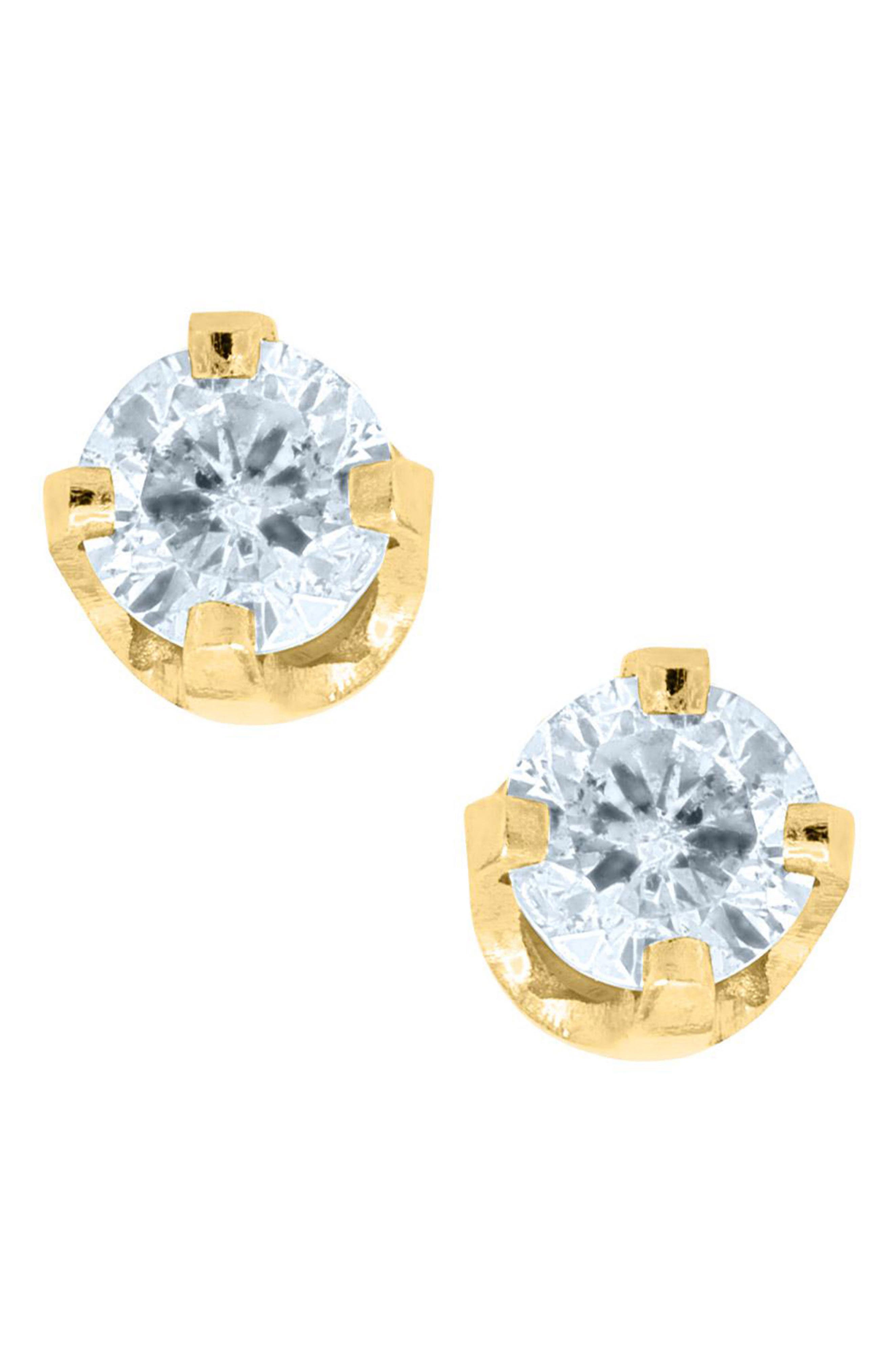 14k Gold & Diamond Earrings (Baby Girls) Nordstrom