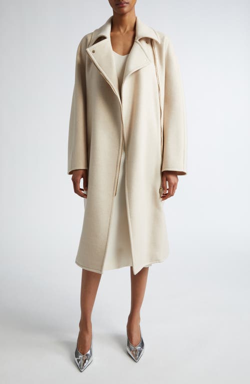 Max Mara Nadar V-neck Pointelle Stitch Sweater In Vanilla
