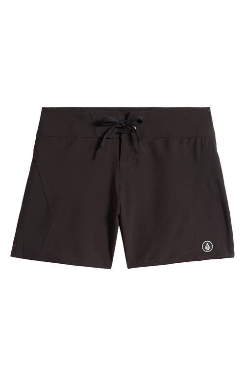 Simply Solid 5-Inch Board Shorts in Black