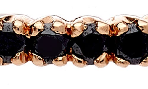 Shop Sethi Couture Prong Set Diamond Eternity Band In Rose Gold/black Diamond