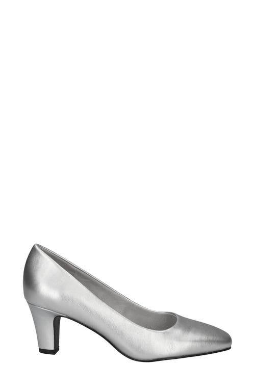 Shop Easy Street Poet Pump In Silver