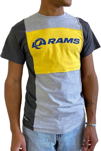 REFRIED APPAREL Men's Refried Apparel Heather Gray Los Angeles Rams  Sustainable Split T-Shirt