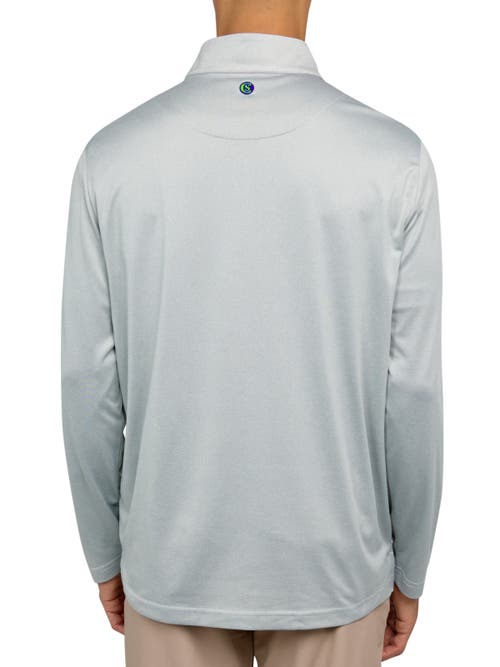 Construct Con.struct Melange Performance Quarter Zip In Black/taupe
