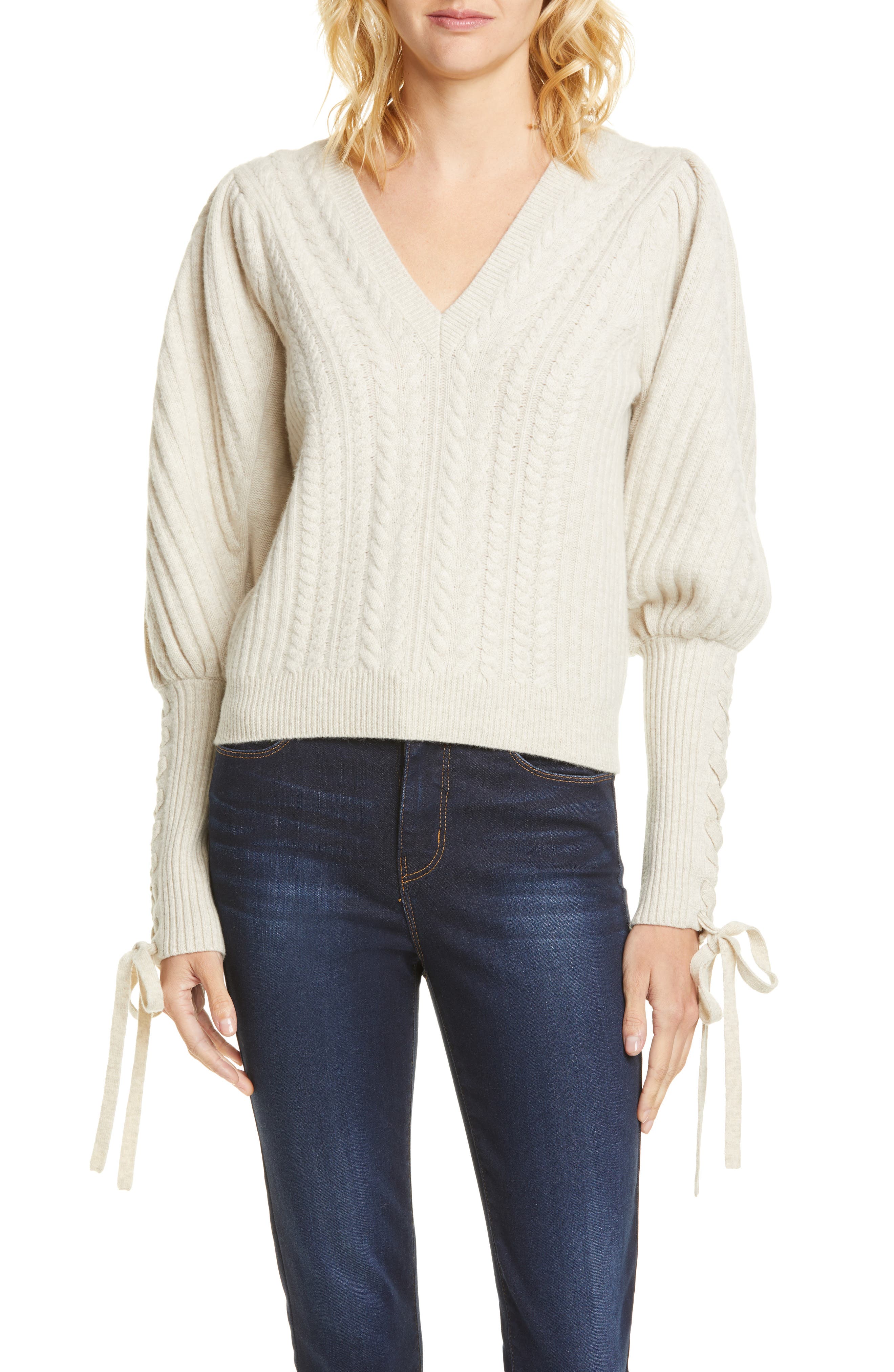 Ulla Johnson Brisa Wool & Cashmere Sweater, Ivory