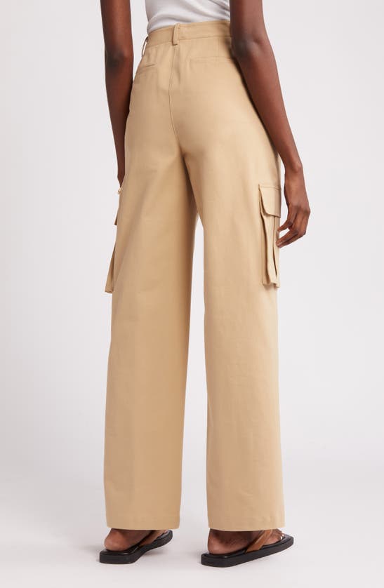 Shop Nordstrom Stretch Cotton Cargo Pants In Tan Travertine