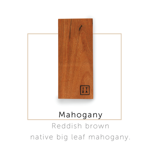 Itza Wood Wood Serving Board In Mahogany - Short