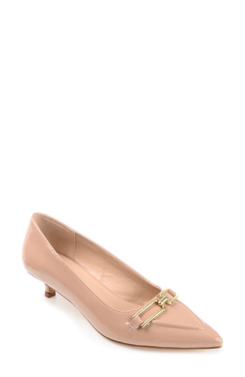 Shop Journee Collection Rumi Pointed Toe Pump In Blush