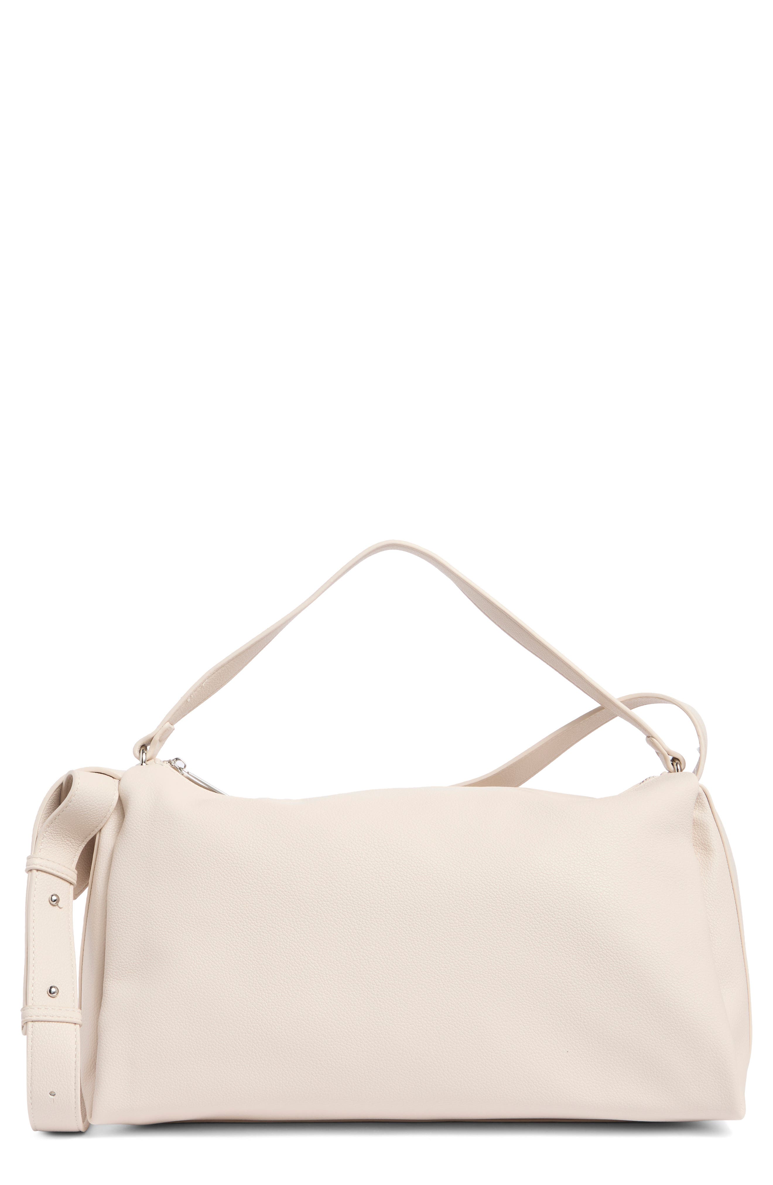 BCBG BCBG FAUX LEATHER BARREL CROSSBODY BAG