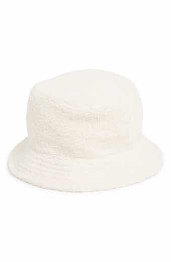 Steve Madden Faux Shearling Quilt Bucket Hat