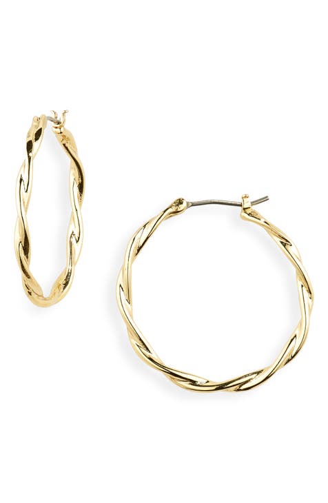 Twisted Hoop Earrings