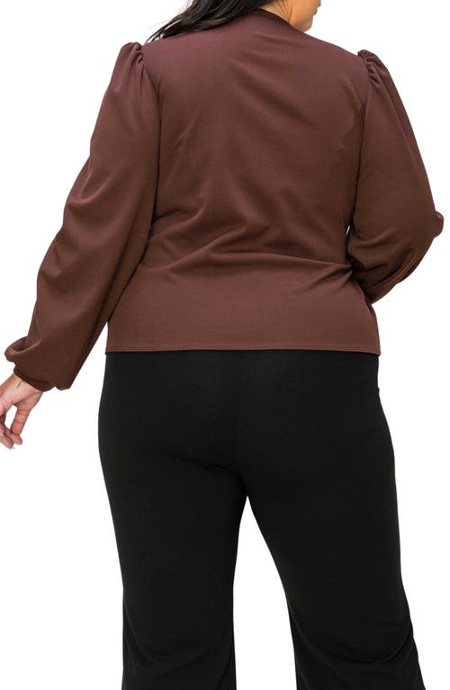 L I V D Yelena Wrap Top In Light Brown