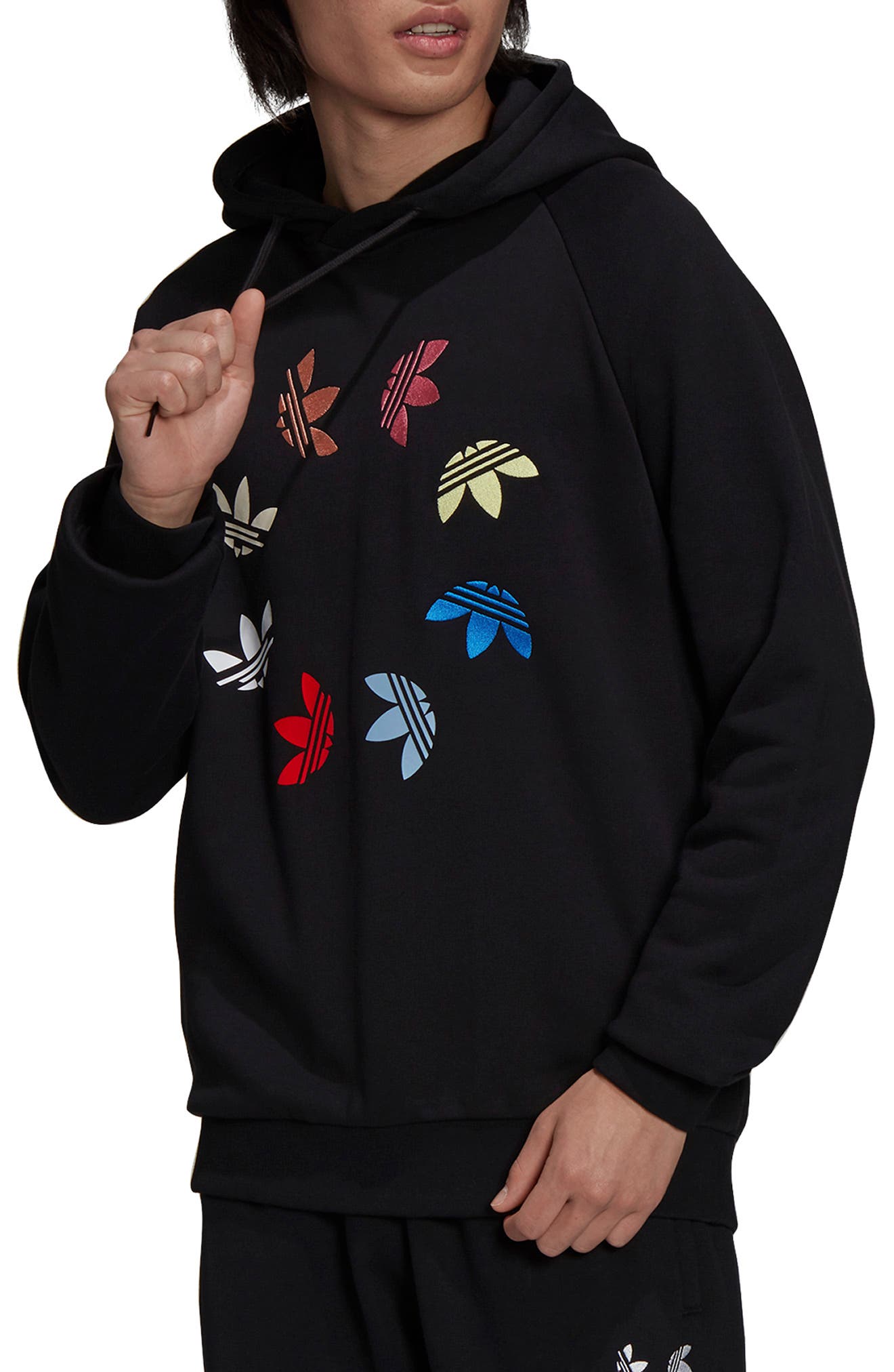 adicolor cotton trefoil hoodie