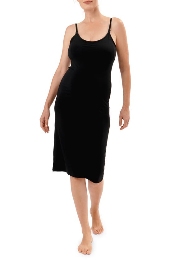 Shop Nom Maternity Feel Good Maternity/nursing Nightgown In Black