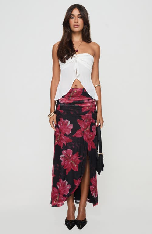 PRINCESS POLLY PRINCESS POLLY COLESON TWIST SPLIT FRONT STRAPLESS TOP