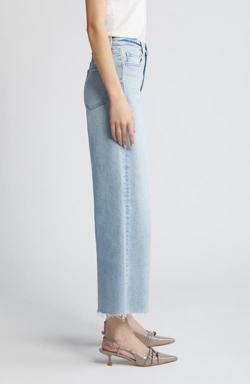 Shop Pistola Lana Raw Hem Ankle Wide Leg Jeans In Blase