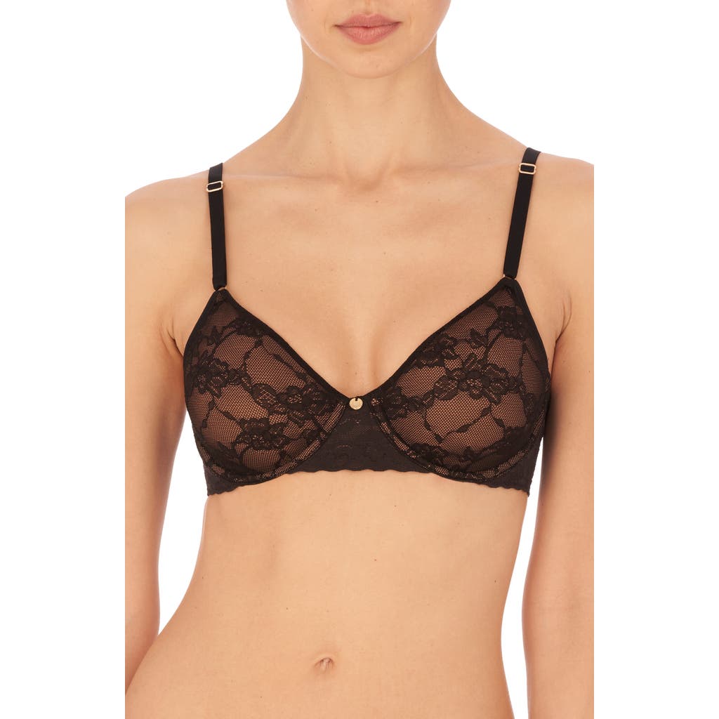 Natori Bliss Allure Underwire Unlined Bra In Black/glow
