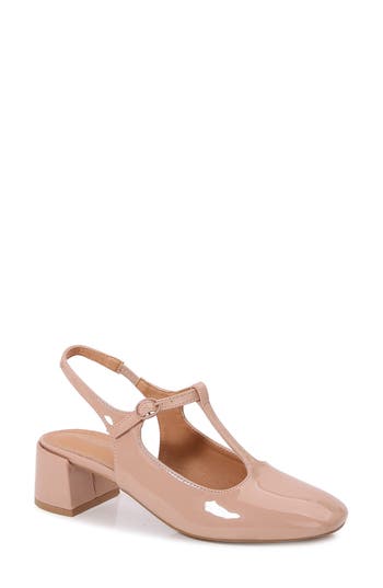 Shop Berness Nadia Mary Jane Pump In Beige