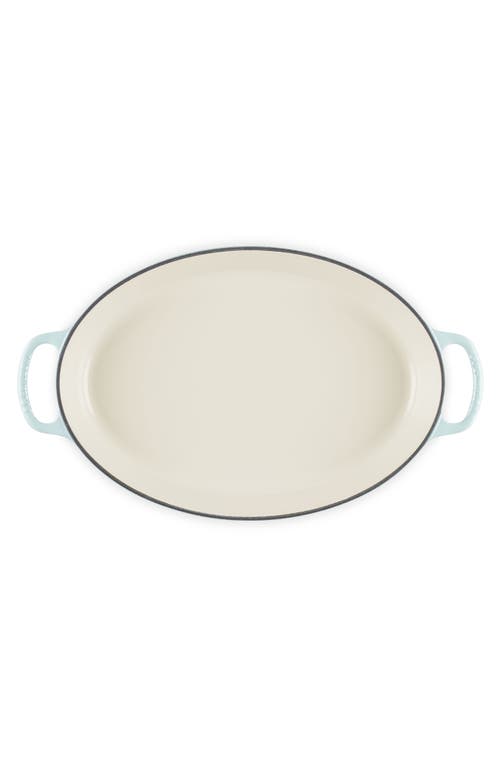 Le Creuset Signature 3 Quart Enameled Cast Iron Oval Baker In Sea Salt