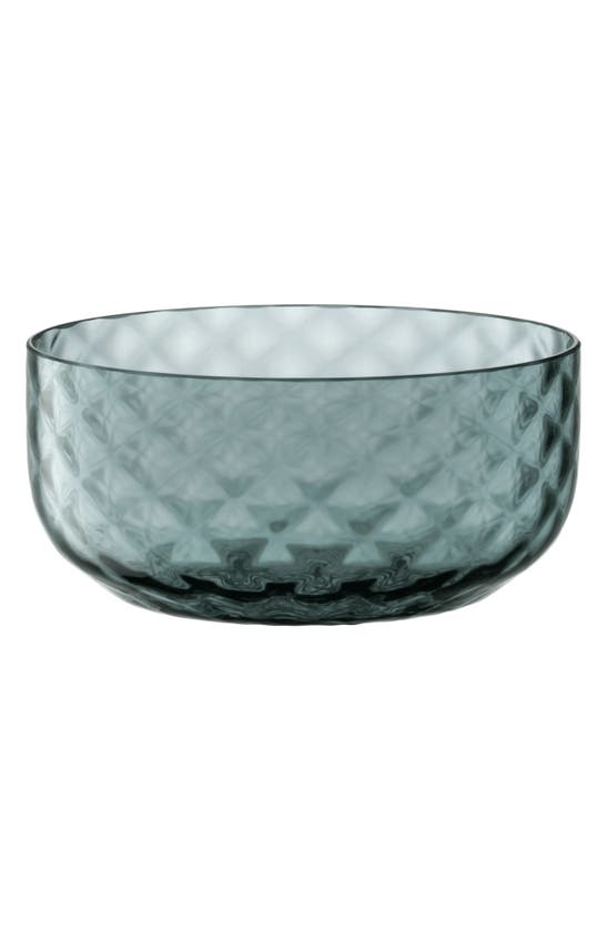 Lsa Dapple Glass Bowl In Blue