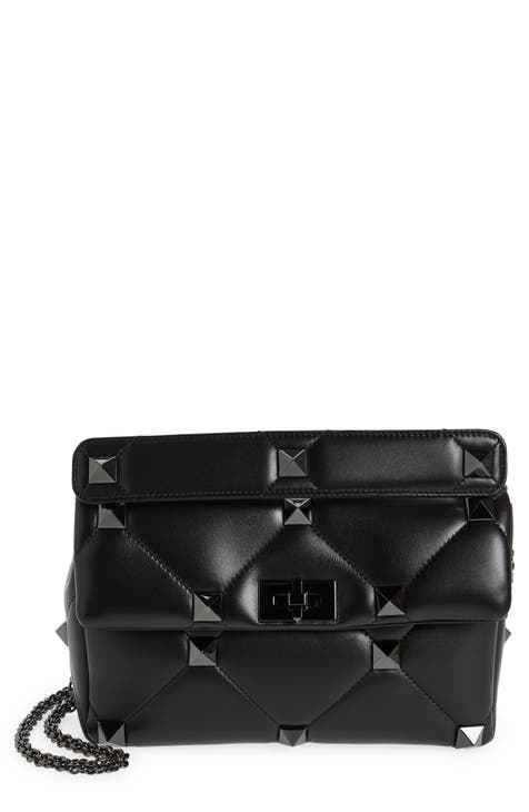 Valentino Garavani Women's Locò Calfskin Shoulder Bag - Black One-Size
