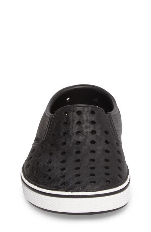 Native Shoes Miles Slip-on Sneaker In Jiffy Black/shell White