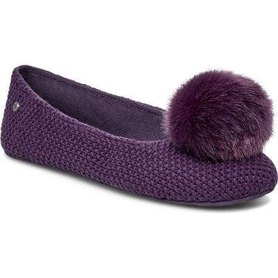 UGG Andi Pompom Slipper, Purple