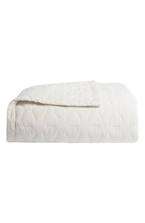 Shop Parachute Soft Stitch Organic Cotton Quilt In Cream